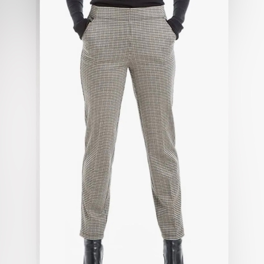 Max Studio Women's Double Knit Slim Trouser | Color: Black/White | Size: XS